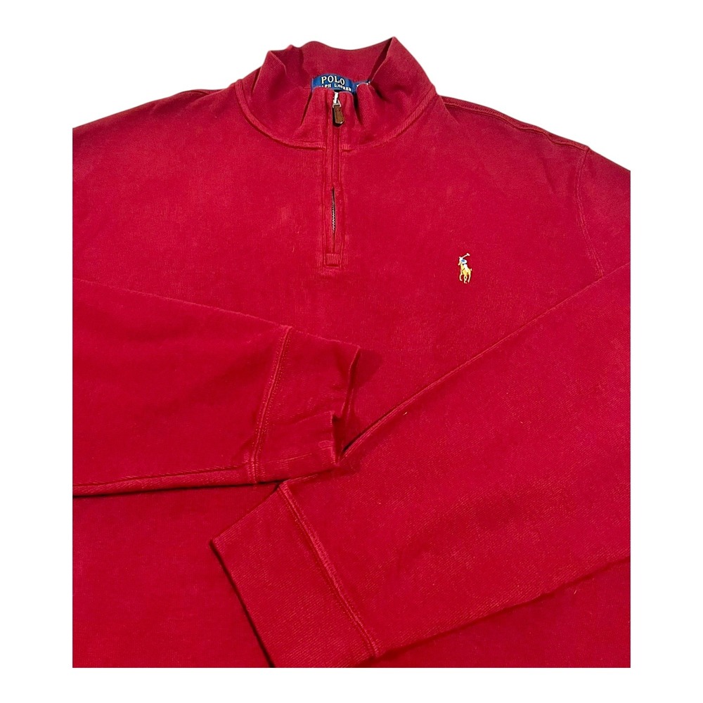 Polo Ralph Lauren Estate Rib Quarter‎ Zip Pullover Sweatshirt Men's XXL